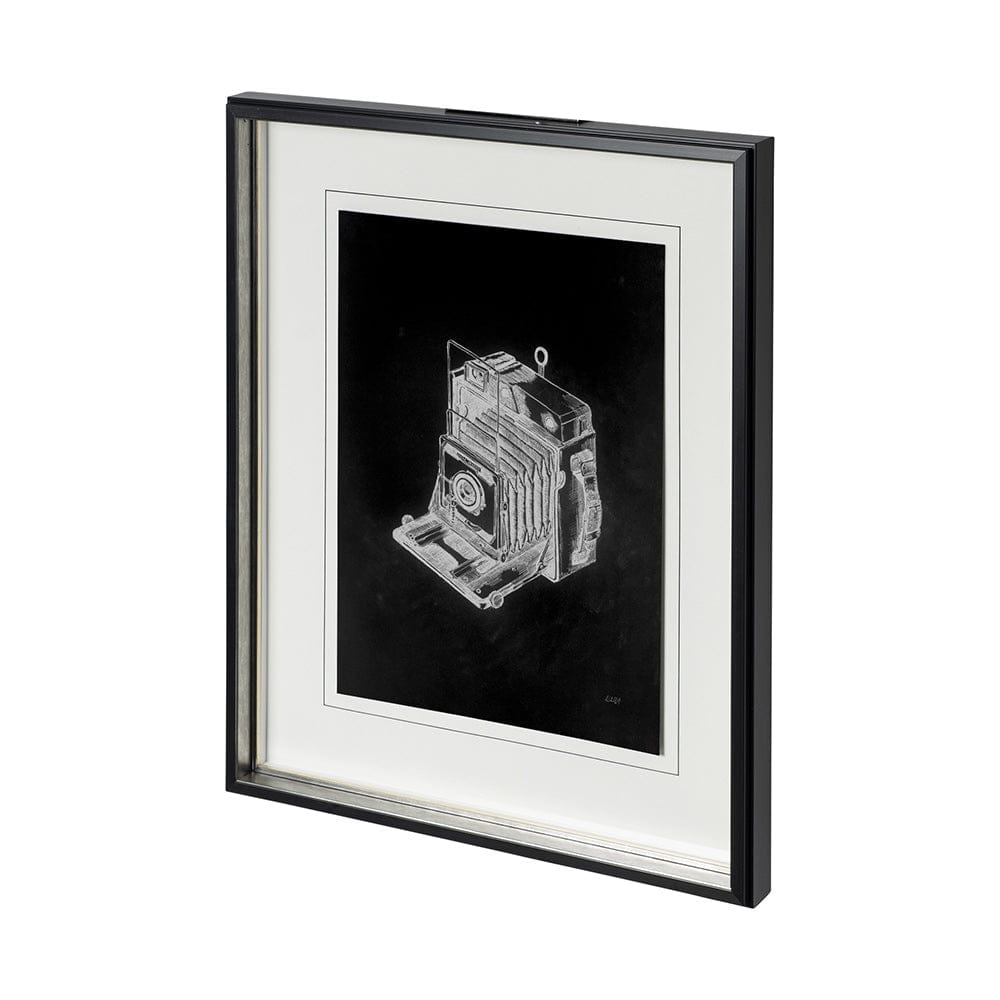 Mercana - Pacemaker Black I by Alarm a Hand Embellished Textured Framed Art Print Matted under Glass - 12780 view 1