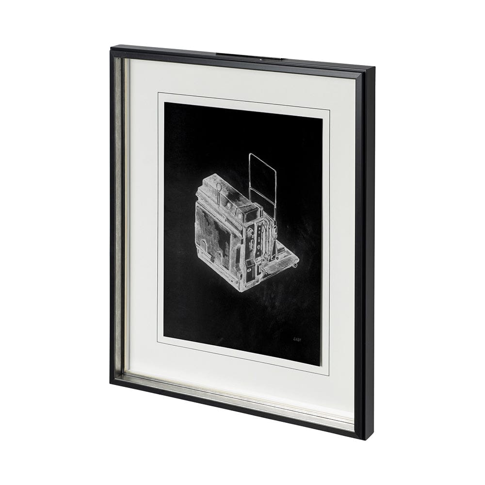 Mercana - Pacemaker Black II by Alarm a Hand Embellished Textured Framed Art Print Matted under Glass - 12781 view 1