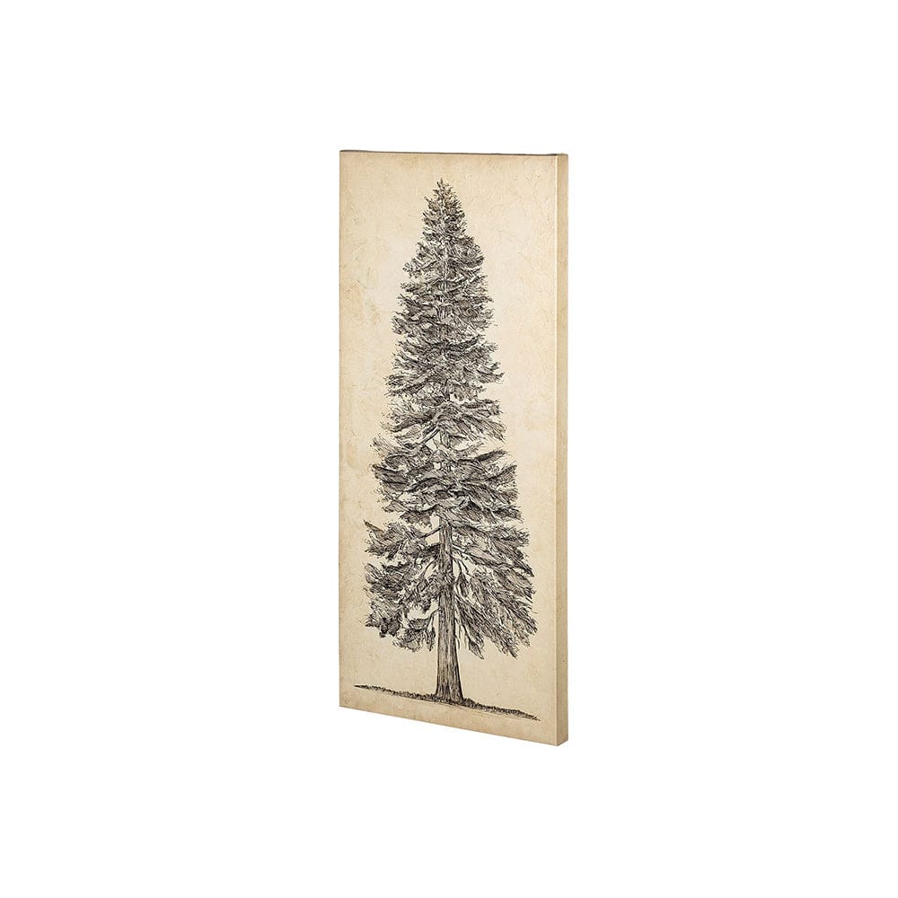 Mercana - Pacific North West Tree Sketch I by Melissa Wang a Hand Embellished Textured Canvas - 101430-S view 1