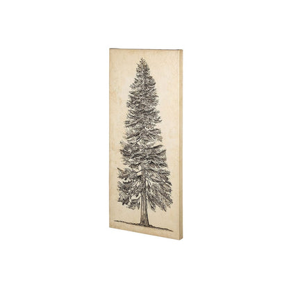 Mercana - Pacific North West Tree Sketch I by Melissa Wang a Hand Embellished Textured Canvas - 101430-S view 1