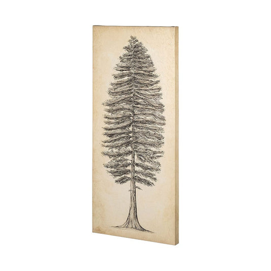 Mercana - Pacific North West Tree Sketch II by Melissa Wang a Hand Embellished Textured Canvas - 101431-L view 1
