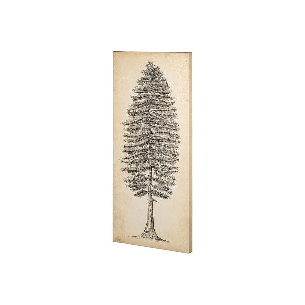 Mercana - Pacific North West Tree Sketch II by Melissa Wang a Hand Embellished Textured Canvas - 101431-S view 1