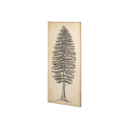Mercana - Pacific North West Tree Sketch II by Melissa Wang a Hand Embellished Textured Canvas - 101431-S view 1