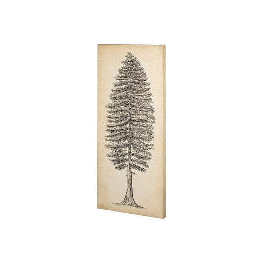 Mercana - Pacific North West Tree Sketch II by Melissa Wang a Hand Embellished Textured Canvas - 101431-S view 1