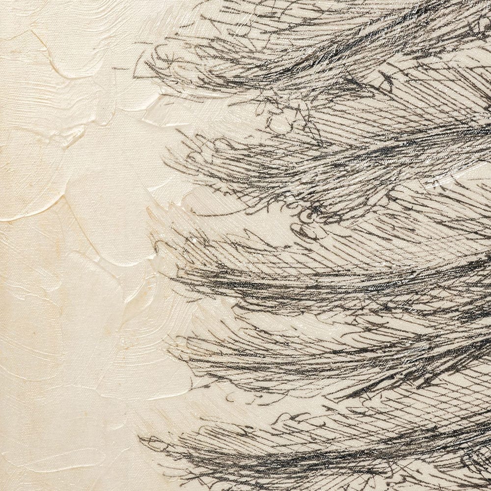 Mercana - Pacific North West Tree Sketch II by Melissa Wang a Hand Embellished Textured Canvas - 101431-S view 2
