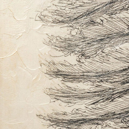 Mercana - Pacific North West Tree Sketch II by Melissa Wang a Hand Embellished Textured Canvas - 101431-S view 2