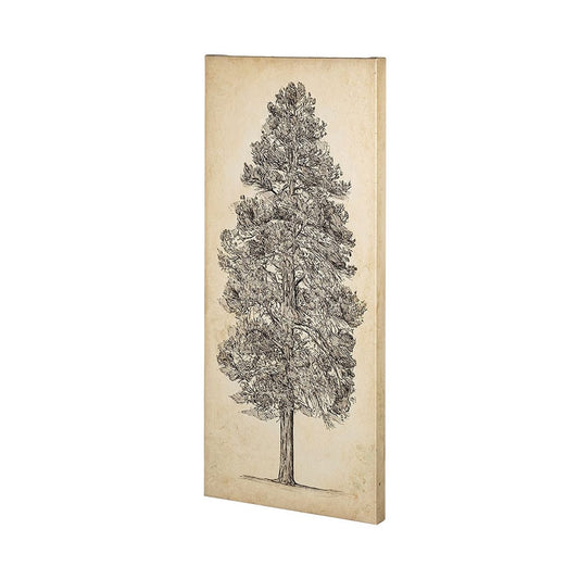 Mercana - Pacific North West Tree Sketch III by Melissa Wang a Hand Embellished Textured Canvas - 101432-L view 1