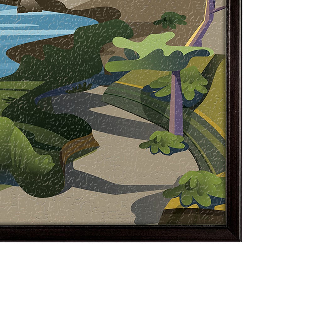 Mercana - Pacific Rim GO SM by Mercana Studio a Hand Embellished Decograph Framed Art Print - 15892 view 3