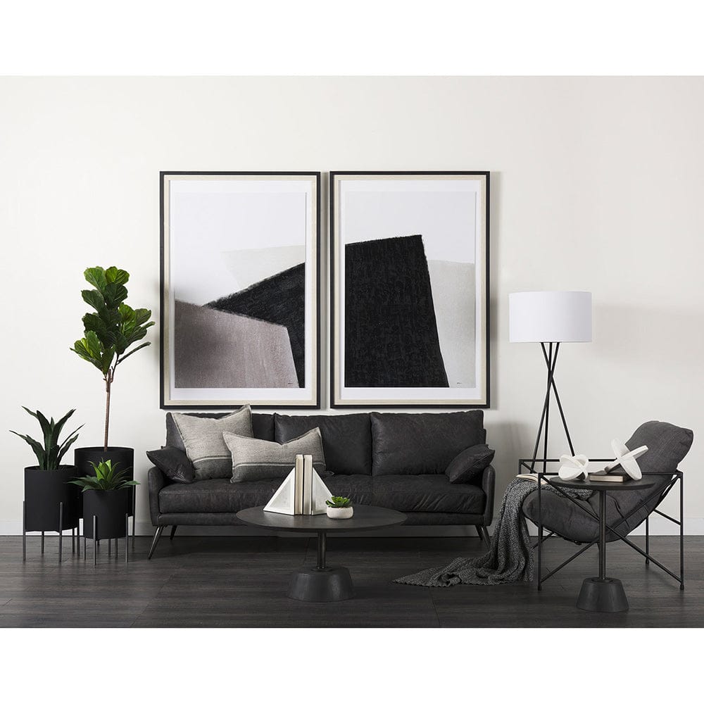 Mercana - Pages I by Mercana Studio a Hand Embelished Textured Framed Art Print Matted under Glass - 14012 view 2
