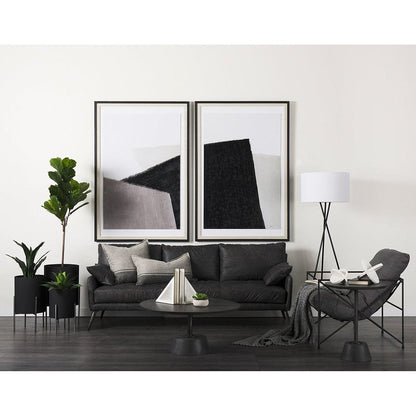 Mercana - Pages I by Mercana Studio a Hand Embelished Textured Framed Art Print Matted under Glass - 14012 view 2