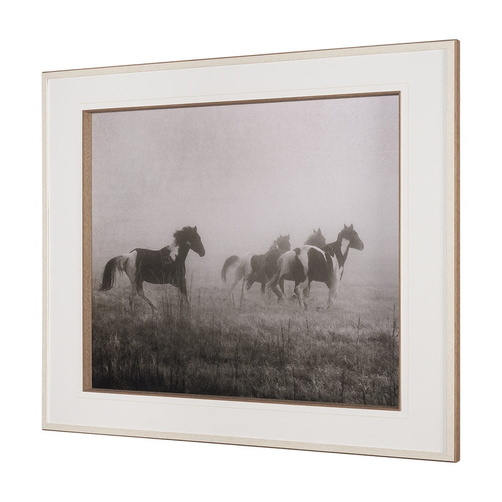 Mercana - Painted Horses on the Run by Debra Van Swearingen a Hand Embellished Framed Art Print Matted under G - 15460 view 2