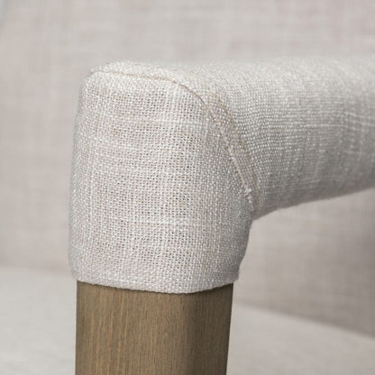 Mercana - Palisades Cream Fabric Wrap Brown Wood Frame Dining Chair - 68194 view 6