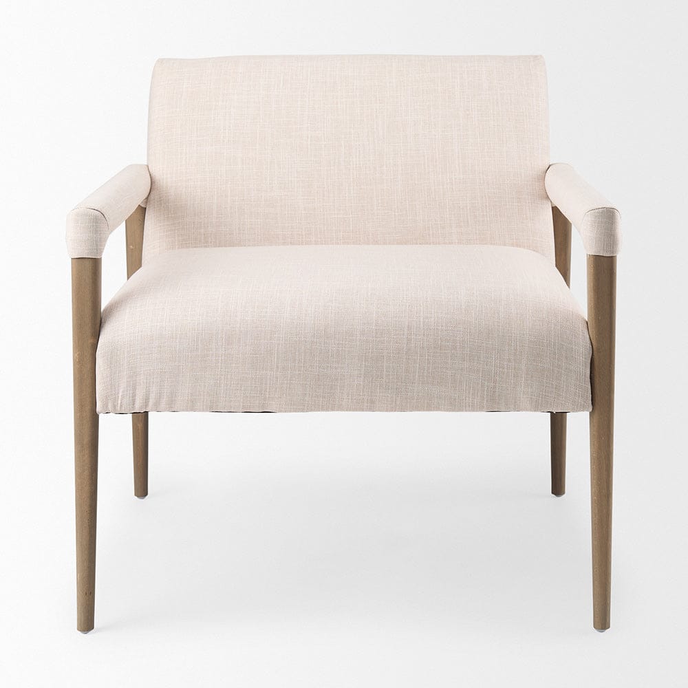 Mercana - Palisades Cream Upholstery w/ Solid Wood Accent Chair - 69919 view 2