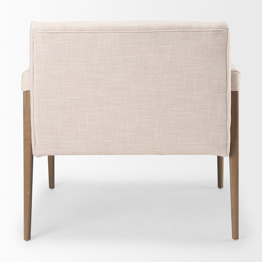 Mercana - Palisades Cream Upholstery w/ Solid Wood Accent Chair - 69919 view 4