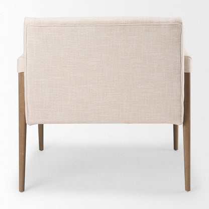 Mercana - Palisades Cream Upholstery w/ Solid Wood Accent Chair - 69919 view 4