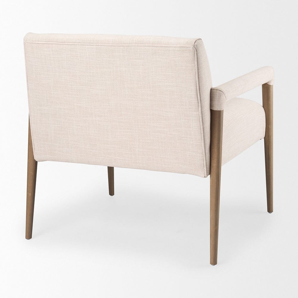 Mercana - Palisades Cream Upholstery w/ Solid Wood Accent Chair - 69919 view 5