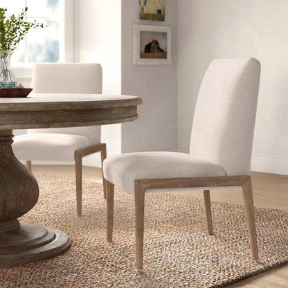 Mercana - Palisades Cream Upholstery w/ Solid Wood Armless Dining Chair (Set of 2) - 69823 view 12