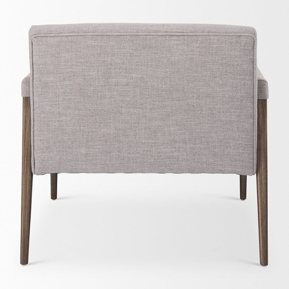 Mercana - Palisades Gray Fabric w/ Brown Wood Frame Accent Chair - 69822 view 4