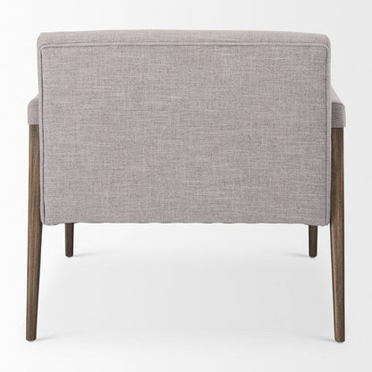 Mercana - Palisades Gray Fabric w/ Brown Wood Frame Accent Chair - 69822 view 4