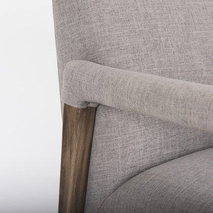 Mercana - Palisades Gray Fabric w/ Brown Wood Frame Accent Chair - 69822 view 7