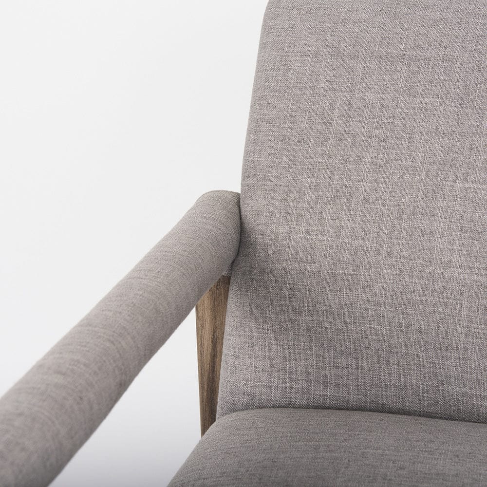 Mercana - Palisades Gray Fabric w/ Brown Wood Frame Accent Chair - 69822 view 8