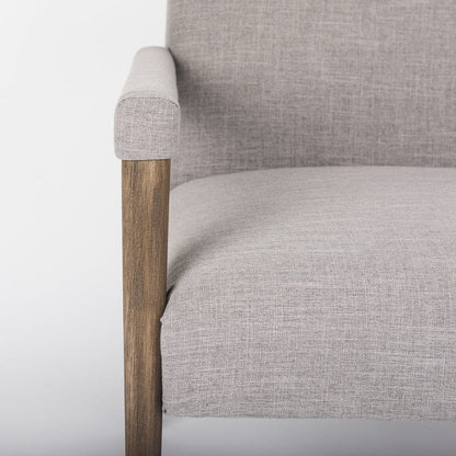 Mercana - Palisades Gray Fabric w/ Brown Wood Frame Accent Chair - 69822 view 9