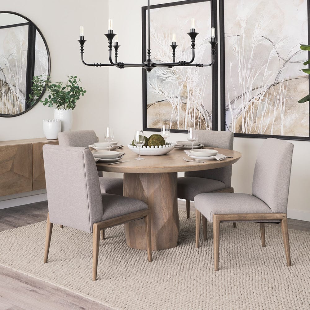Mercana - Palisades Gray Upholstery w/ Solid Wood Armless Dining Chair (Set of 2) - 69824 view 11