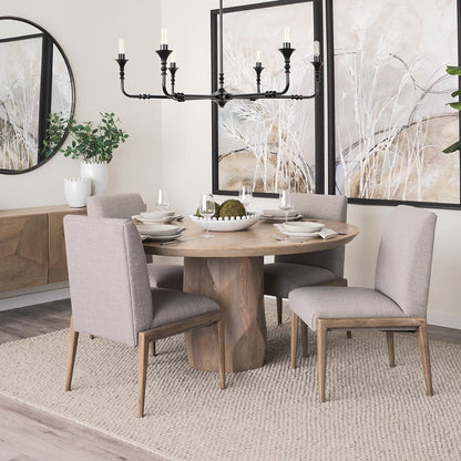 Mercana - Palisades Gray Upholstery w/ Solid Wood Armless Dining Chair (Set of 2) - 69824 view 11