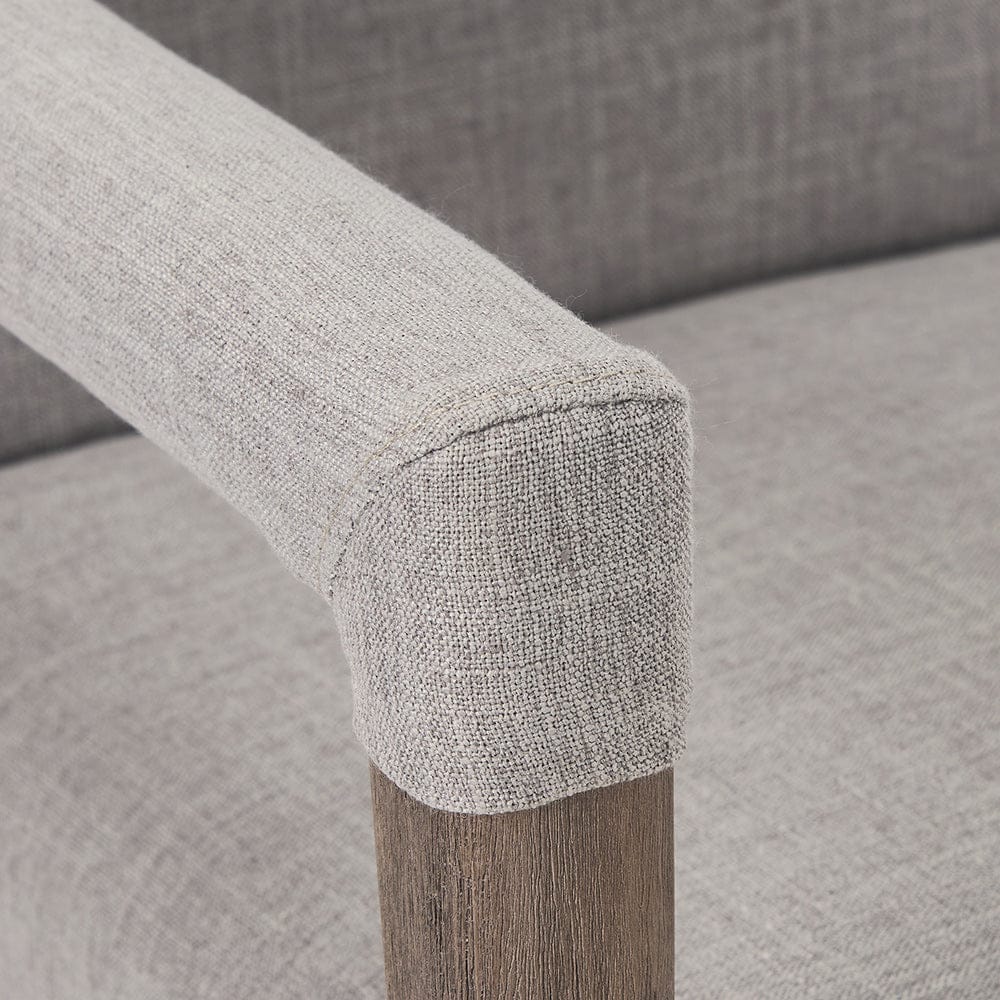 Mercana - Palisades Grey Fabric Wrap Brown Wooden Frame Dining Chair - 68195_CLOSEOUT view 11