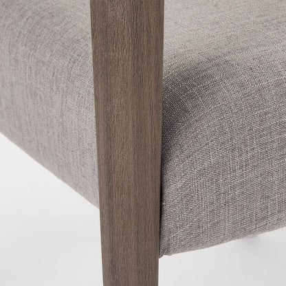 Mercana - Palisades Grey Fabric Wrap Brown Wooden Frame Dining Chair - 68195_CLOSEOUT view 12