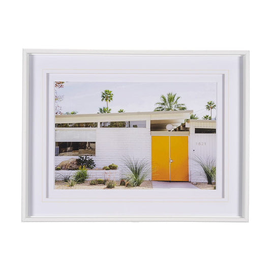 Mercana - Palm Springs Villa by Irene Suchocki Hand Embellished Framed Art Print Matted under Glass - 15317 view 1