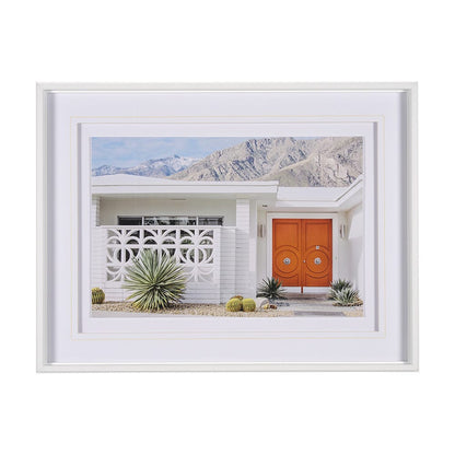 Mercana - Palm Springs Villa Puerta Naranja Irene Suchocki Hand Embellished Framed Art Print Matted under Glas - 15318 view 1