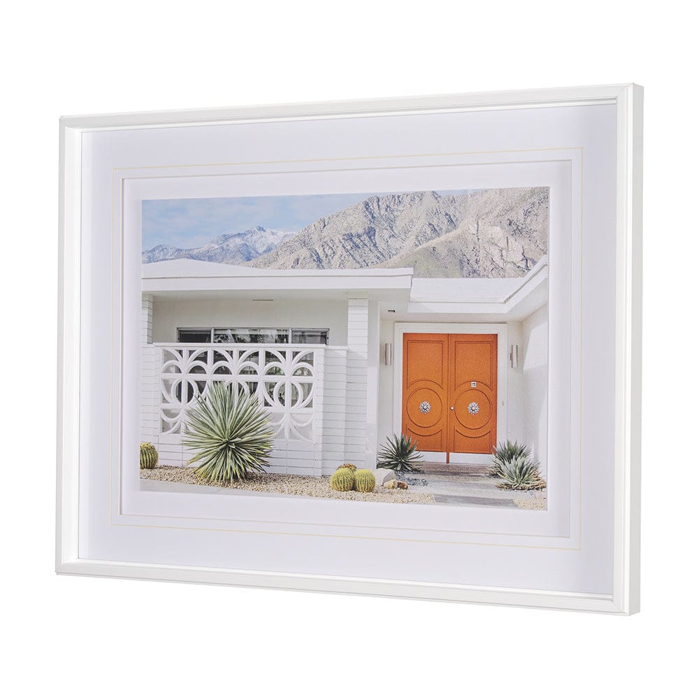 Mercana - Palm Springs Villa Puerta Naranja Irene Suchocki Hand Embellished Framed Art Print Matted under Glas - 15318 view 2