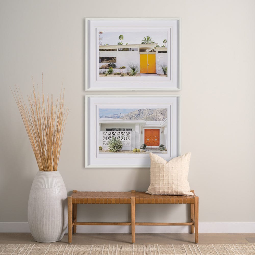 Mercana - Palm Springs Villa Puerta Naranja Irene Suchocki Hand Embellished Framed Art Print Matted under Glas - 15318 view 8