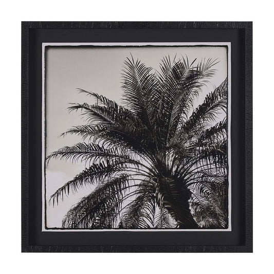 Mercana - Palm Tree Sepia I by Debra Van Swearingen a Hand Embellished Framed Art Print Matted under Glass - 15534 view 1