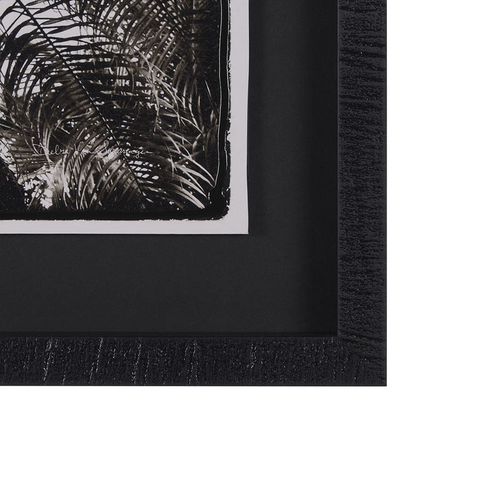 Mercana - Palm Tree Sepia II by Debra Van Swearingen a Hand Embellished Framed Art Print Matted under Glass - 15535 view 3