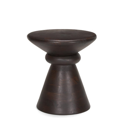 Mercana - Palmera Dark Brown Wood Pedestal Accent Table - 70511 view 1