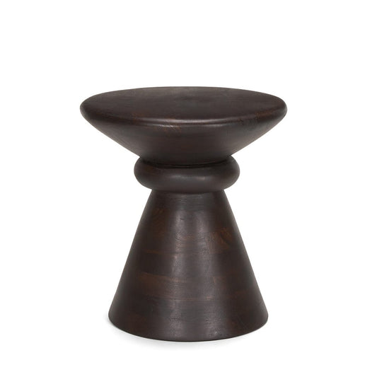 Mercana - Palmera Dark Brown Wood Pedestal Accent Table - 70511 view 1