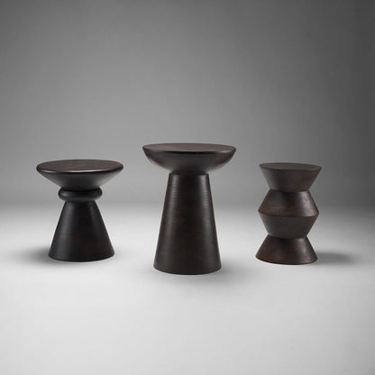 Mercana - Palmera Dark Brown Wood Pedestal Accent Table - 70511 view 9