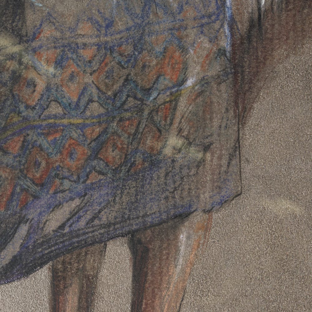 Mercana - Palomino Blanket by Mercana Studio a Hand Embellished Textured Framed Art Print - 15149 view 7