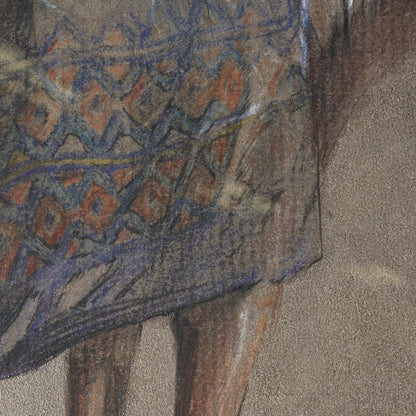 Mercana - Palomino Blanket by Mercana Studio a Hand Embellished Textured Framed Art Print - 15149 view 7