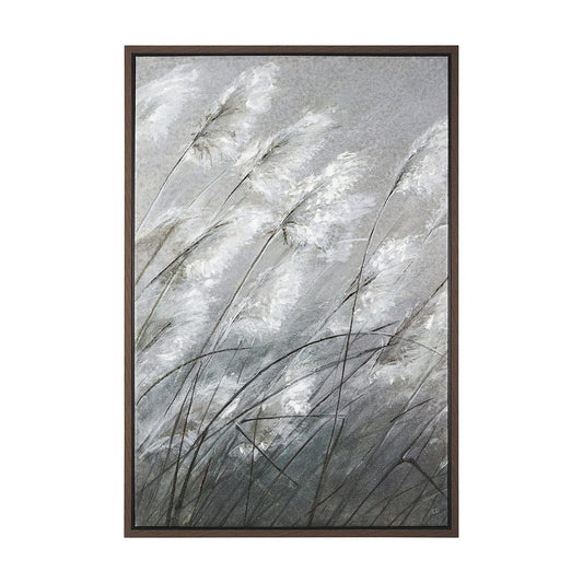 Mercana - Pampas Grass Breeze I by Mercana Studio a Hand Embellished Textured Framed Canvas - 102628-FL view 1