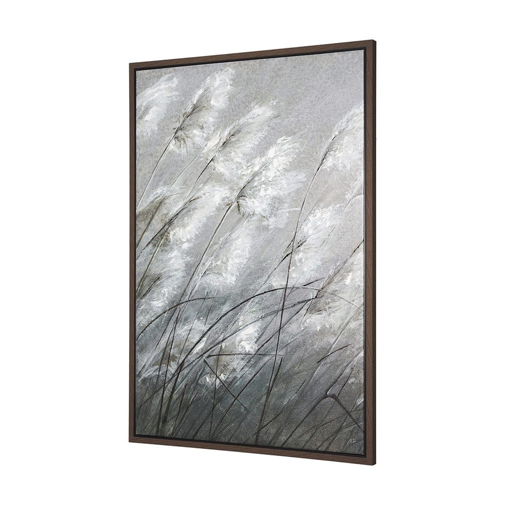 Mercana - Pampas Grass Breeze I by Mercana Studio a Hand Embellished Textured Framed Canvas - 102628-FL view 2