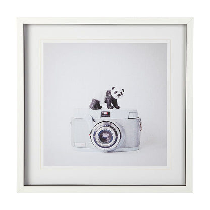Mercana - Panda & Vintage Camera by Susannah Tucker Photography a Framed Art Print Matted under Glass - 12080 view 1