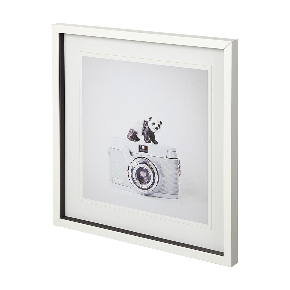 Mercana - Panda & Vintage Camera by Susannah Tucker Photography a Framed Art Print Matted under Glass - 12080 view 2