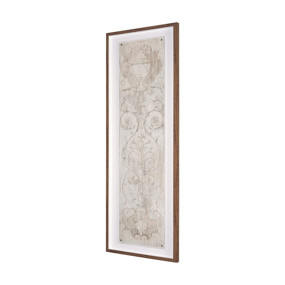 Mercana - Panel Etching I by Mercana Studio a Hand Embellished Framed Art Print under Glass - 15874 view 2