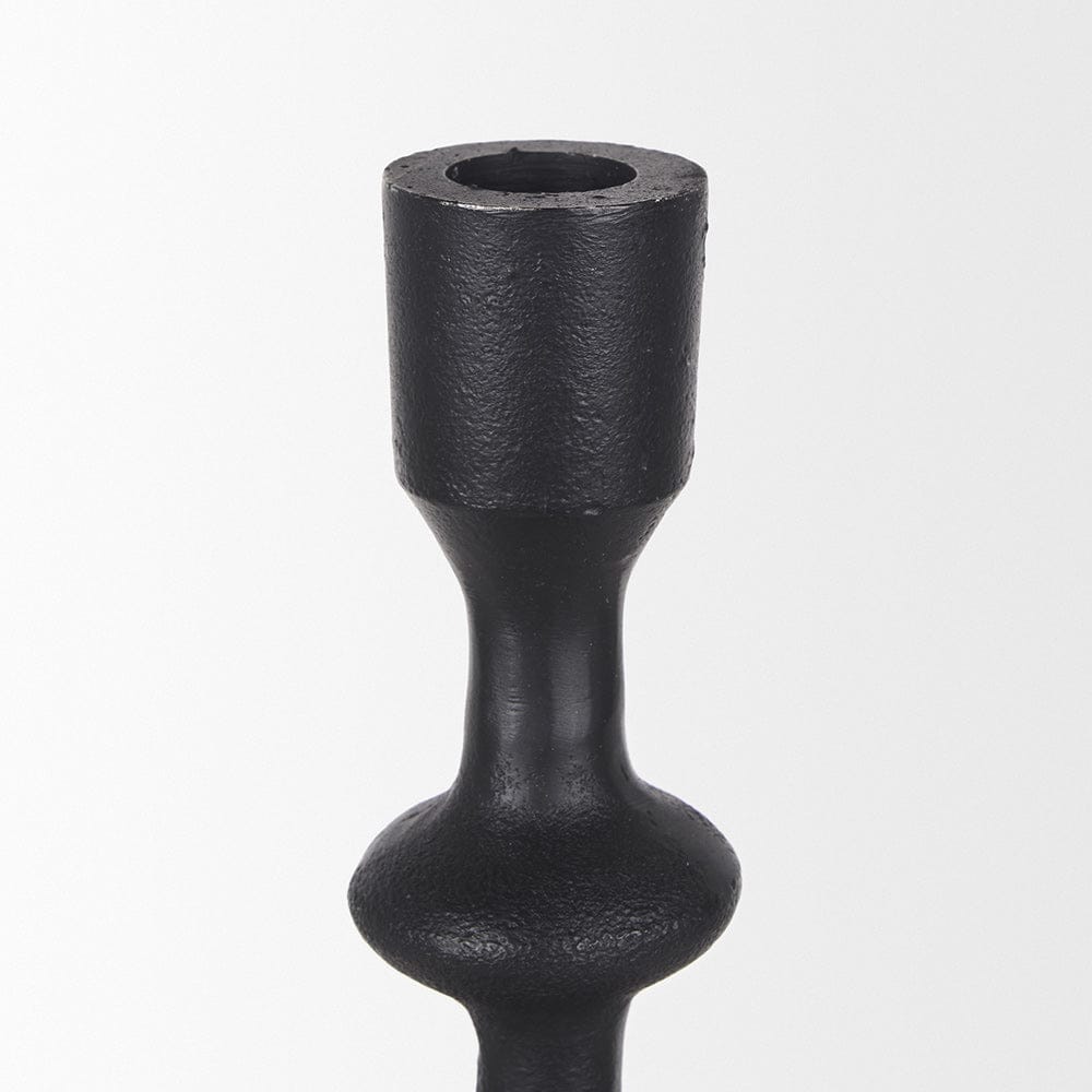 Mercana - Paolo Matte Black Metal Candle Holder (Set of 3) - 70673 view 4