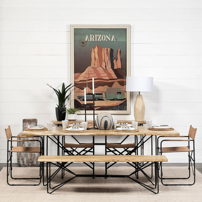 Mercana - Papillion I 66L x 16W Blonde Wood and Iron Console Table - 68753-AB_CLOSEOUT view 5