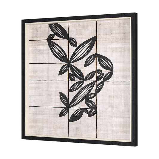 Mercana - Papyrus Foliage II by Mercana Studio a Hand Embellished Textured Framed Art Print - 15182 view 2