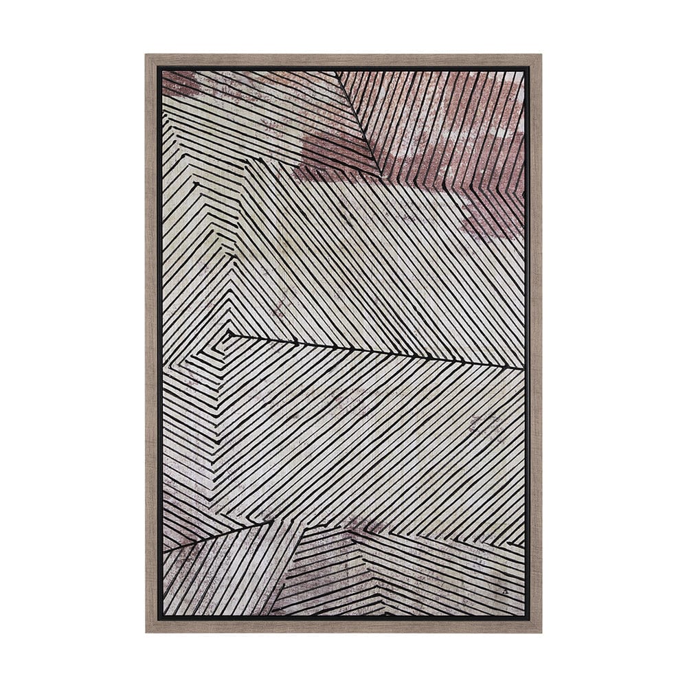 Mercana - Papyrus Texture III by Mercana Studio a Hand Embellished Textured Framed Canvas - 102615-FL view 1